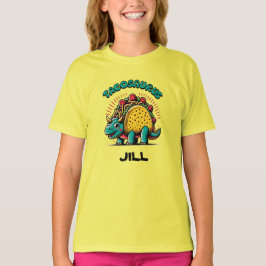 Tacosaurus Triceratops Rolig Tecknad Film T Shirt