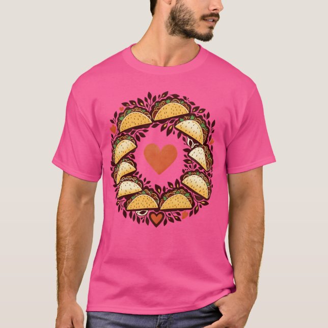Tacouesday kärlek rolig t shirt (Framsida)