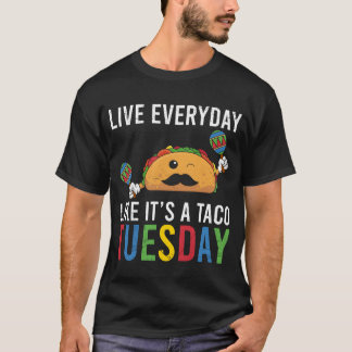 Tacouesday Mexikansk mat Meicoacos vän T Shirt
