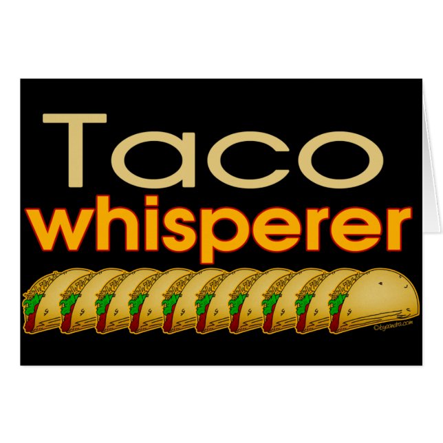 TacoWhisperer Hälsningskort (Framsidan Horizontal)