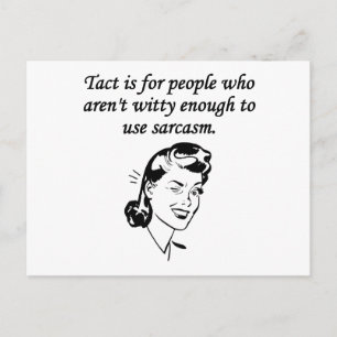 Tact och Sarcasm Vykort
