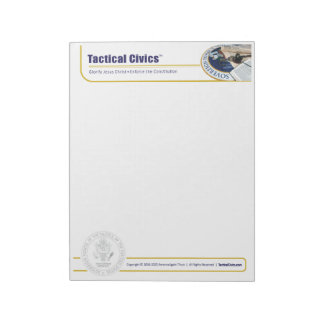 Tactical Civics™ 5,5" x 6" anteckningsblock - 40