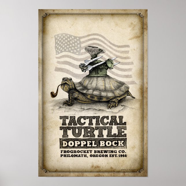Tactical Turtle Doppel Bock Poster (Framsidan)