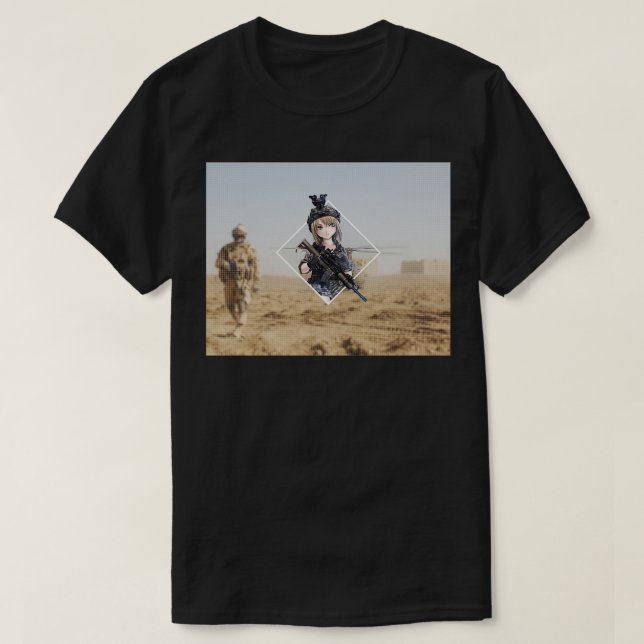 Tactical Waifu T Shirt (Design framsida)
