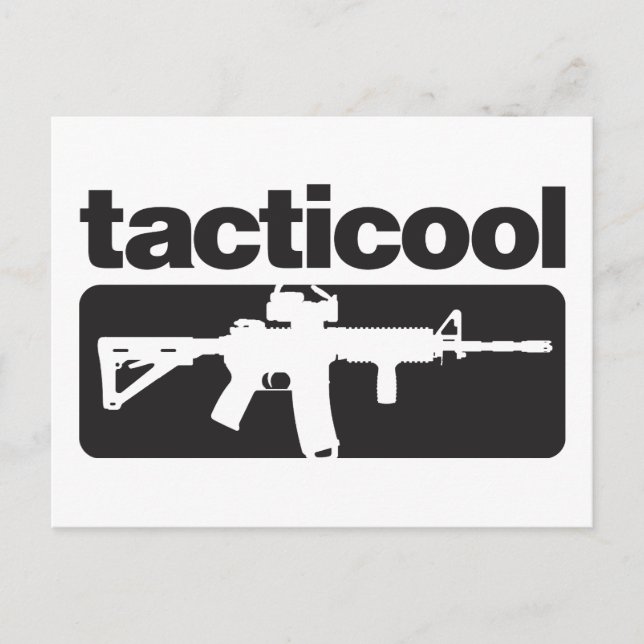 Tacticool - Svart Vykort (Framsida)