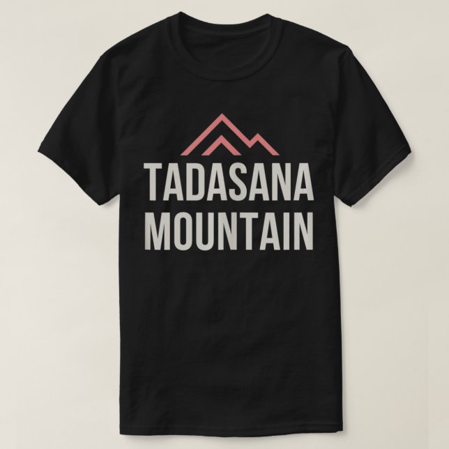 Tadasanberget Pose Yoga Asana Hälsa T Shirt (Design framsida)