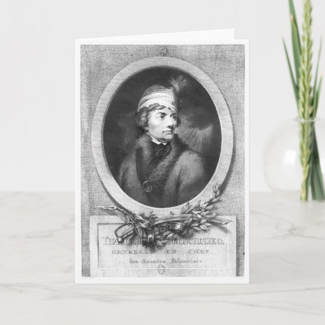 Tadeusz Kosciuszko som inristas av Christiaan Kort (Framsida)