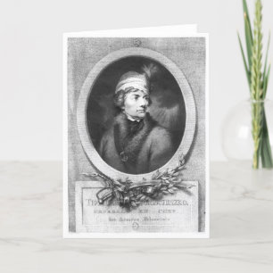 Tadeusz Kosciuszko som inristas av Christiaan Kort
