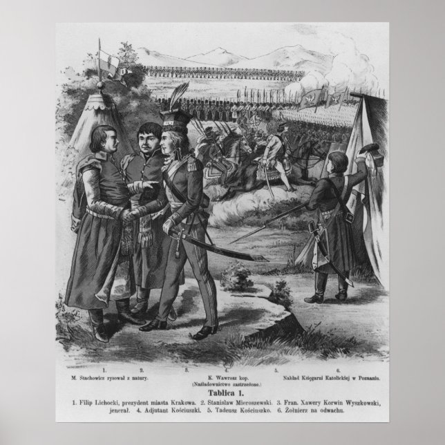 Tadeusz Kosciuszkos armé, 1794 Poster (Framsidan)