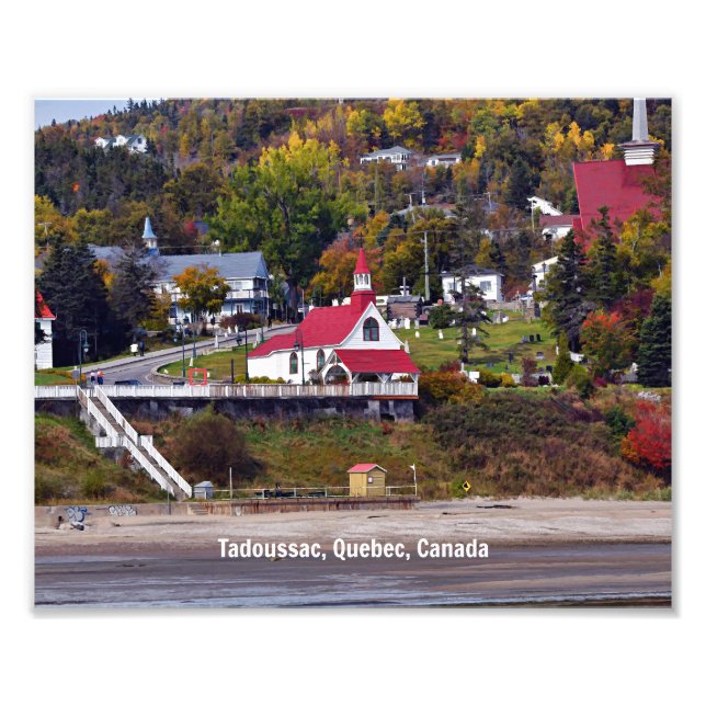 Tadoussac, Quebec, Kanada Fototryck (Framsidan)