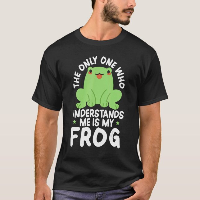 Tadpole Herpetology Exotic Animal Frog T Shirt (Framsida)