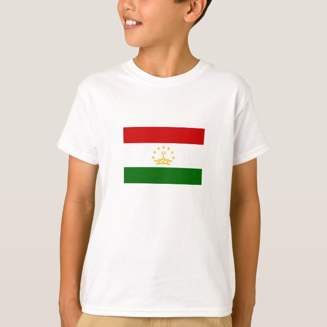 Tadzjikiska flaggan t shirt (Framsida)
