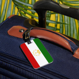 Tadzjikistan flagga bagagebricka