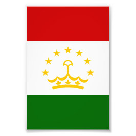 Tadzjikistan flagga fototryck