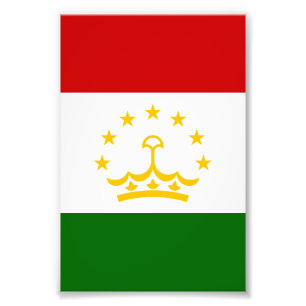 Tadzjikistan flagga fototryck