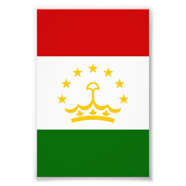 Tadzjikistan flagga fototryck (Framsidan)