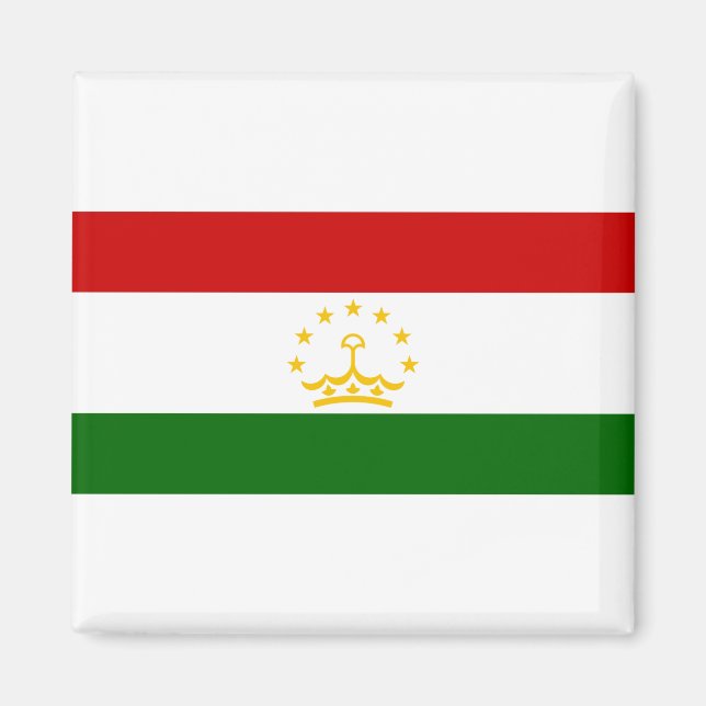 Tadzjikistan Flagga Magnet (Framsidan)
