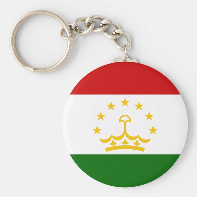 Tadzjikistan Flagga Nyckelring (Framsidan)