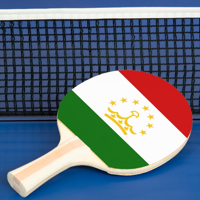 Tadzjikistan flagga pingisracket (Insitu)
