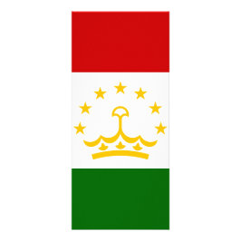 Tadzjikistan flagga reklamkort