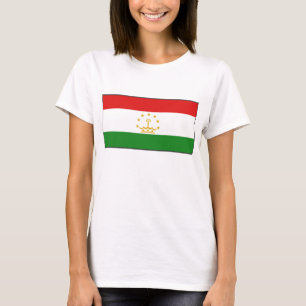 Tadzjikistan Flagga x Karta T-Shirt
