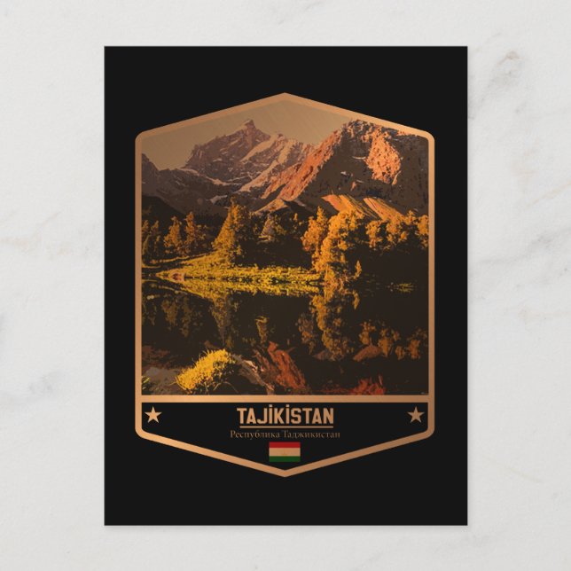 Tadzjikistan Vykort (Framsida)