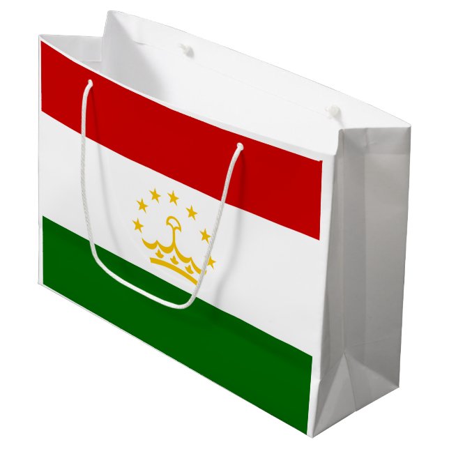 Tadzjikistans flagga (Framsidan Vinklad)