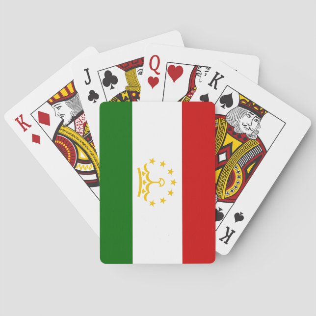 Tadzjikistans flagga casinokort (Baksidan)
