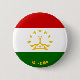 Tadzjikistans Flagga Charming Patriotic Knapp