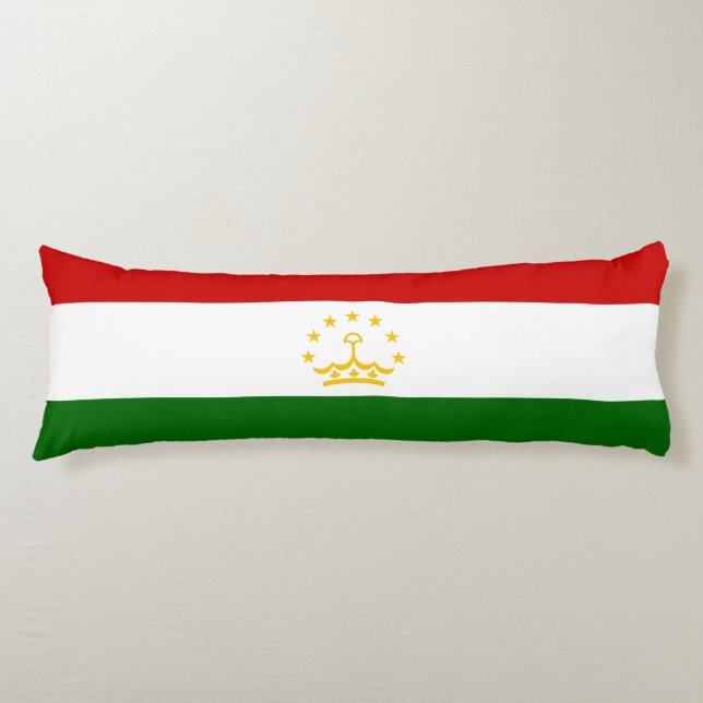 Tadzjikistans flagga kroppskudde (Framsidan)