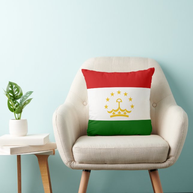 Tadzjikistans flagga kudde (Stol)