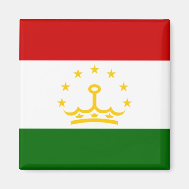 Tadzjikistans flagga magnet (Framsidan)