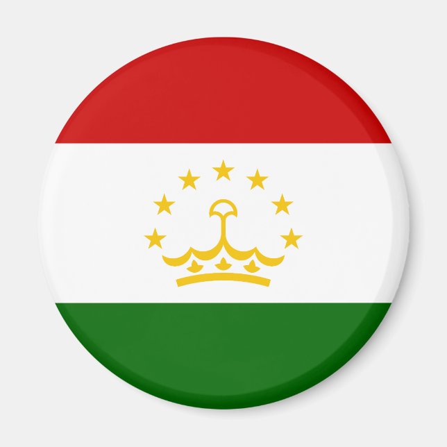 Tadzjikistans flagga magnet (Framsidan)