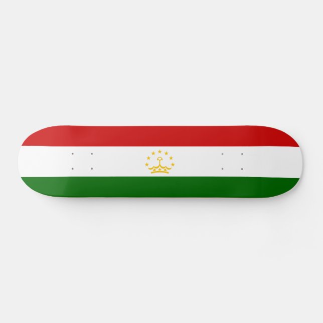 Tadzjikistans flagga mini skateboard bräda 18,5 cm (Horz)