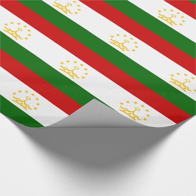 Tadzjikistans flagga presentpapper (Hörn)