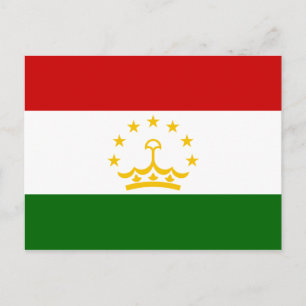 Tadzjikistans vykort för Flagga