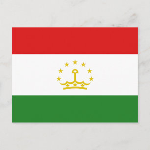 Tadzjikistans vykort för Flagga