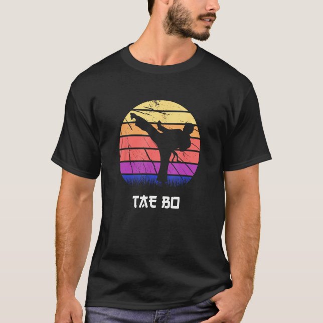 Tae Bo Figur träning T Shirt (Framsida)