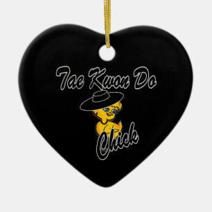 Tae Kwon Do Chick #4 Julgransprydnad Keramik