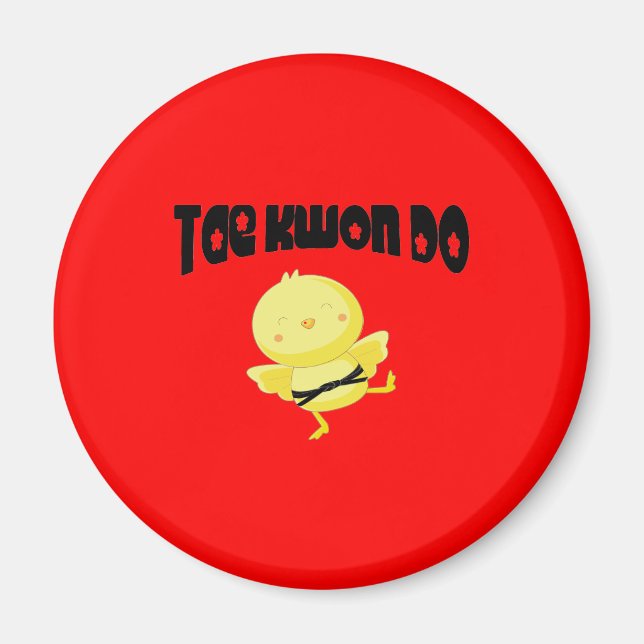 Tae Kwon Do chick Magnet (Framsidan)