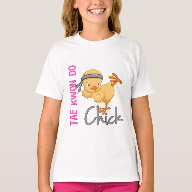 Tae Kwon Do Chick T-shirt (Framsida)