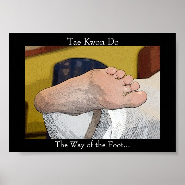 Tae Kwon Do Fotens väg Poster (Framsidan)