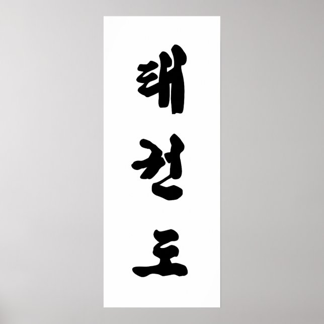 Tae Kwon Do Kanvastryck Poster (Framsidan)