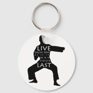 Tae Kwon Do/Karate Keychain - Live varje dag Nyckelring