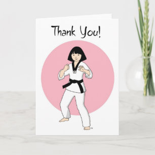 Tae Kwon Do Princess Tack Cards Kort