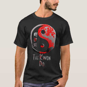 Tae Kwon Do Red Dragon - Martial Arts Warrior T Shirt