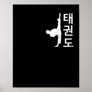 Tae Kwon Do Symbol Training Taekwondo Koreanska Poster