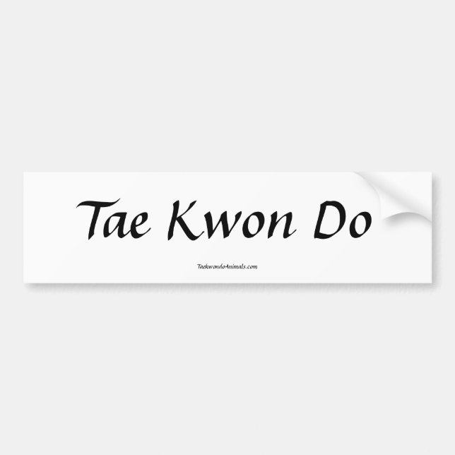 Tae Kwon gör bildekalet Bildekal (Framsidan)