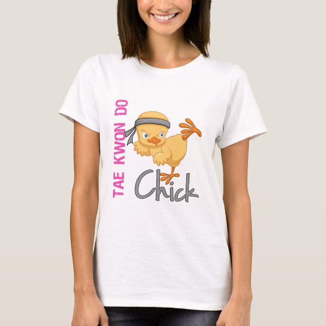 Tae Kwon gör chicken Tee Shirt (Framsida)