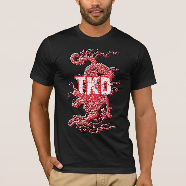 Tae Kwon gör drakeskjortan Tee Shirt (Framsida)